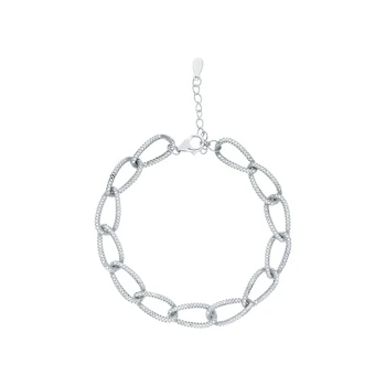

Silver Bracelet with cubic zirconia sunlight sample 925