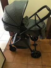 Cochecito De bebé multifuncional 3 en 1, carrito De bebé con paisaje alto, luz reclinable, plegable, diseño De cascarón De dos vías