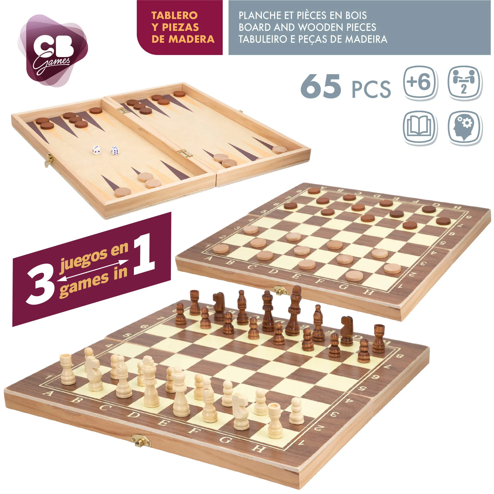 Jogo de mesa 3 em 1 xadrez, senhoras e gamão caso cb jogos, jogos de mesa,  xadrez de madeira, jogo de senhoras, xadrez profissional, gamão, xadrez  para crianças, jogos de tabuleiro de