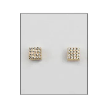

Earrings square silver Larré