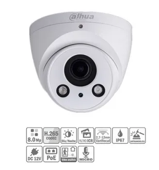 

Dome IP H265 8M 4K DN SMART dWDR IR50m 2.7-12VFM IK10 IP67 PoE MIC