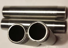 1-Water-Connection Stainless-Steel Threaded-Pipe-Fittings Male-X-Male SS304 1-1/4-3/8-100mm-Length