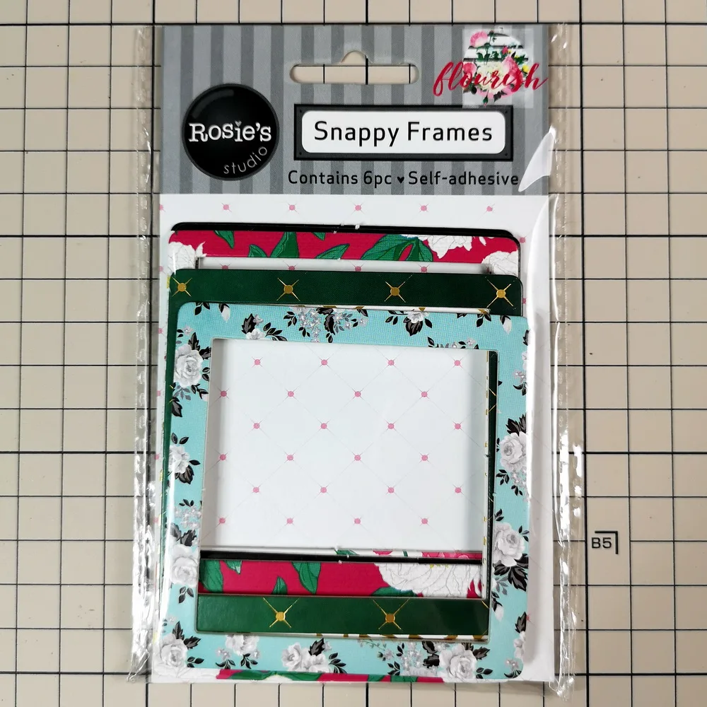 

CRZCrafter Snappy Frames Self-Adhesive Foil Design Chipboard Scrapbooking Cardmaking Journal Embellishments