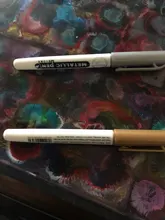 Rotulador de resina epoxi dorado y plateado, marcador de punta de hoja dorada, pintura acrílica, marcador permanente metálico, 6 uds.