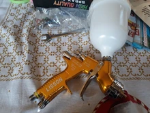 GTI pro lite-pistola de pintura dorada TE20/T110, boquilla de 1,3mm, pistola de aire a base de agua para pintura de coche