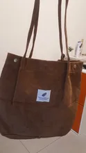 Bolso de hombro de pana para mujer, bolsa de compras reutilizable, informal, para un número dado, 2021