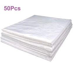 Disposable Sauna Blanket Bags - 50 Pack, 47x82 PVC Plastic Sheeting for Body Wraps and Spa Treatments (50Pcs)