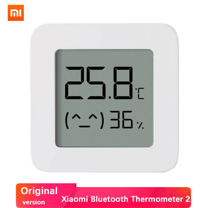 Xiaomi Bluetooth цифровой термометр 2 ЖК-экран измеритель влажности беспроводной умный