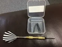 Puntas de acero para dardos, puntas suaves de reemplazo, accesorios, rosca 2BA, negro/plata, 6 piezas