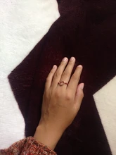 Anillo de corazón de Color oro rosa para mujer, regalos de joyería para dedo para niña