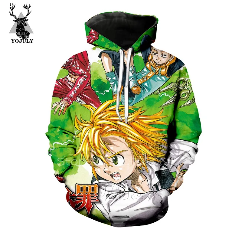 1 Nanatsu No Taizai hoodies lil peep autumn men's hoodie lil peep sweatshirt off white 3D Harajuku streetwear stranger things A21 - Color: 1