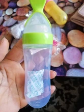 Cucharas de silicona para alimentar a niños pequeños, alimentador, botella, gotero, cubiertos, utensilios y accesorios para recién nacidos y bebés