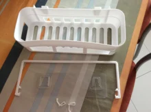 Estante de almacenamiento adhesivo para baño, decoración para el hogar, esquinero de ducha, estante de almacenamiento, accesorios, 3 colores