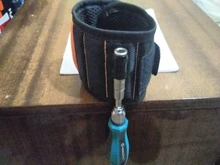 Geoeon-pulsera magnética multifunción de tela Oxford, bolsa de herramientas portátil, herramienta de muñeca para electricista, varias herramientas de fijación, D35