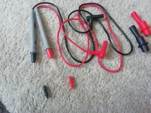 Digital-Multimeter Probe Alligator-Clip Test-Leads Soft-Silicone-Wire Universal 