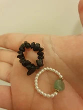 Momiji-Anillo de energía de piedra Natural bohemio para mujer, joyería elástica hecha a mano, anillo ajustable de cristal para fiesta de boda, venta al por mayor