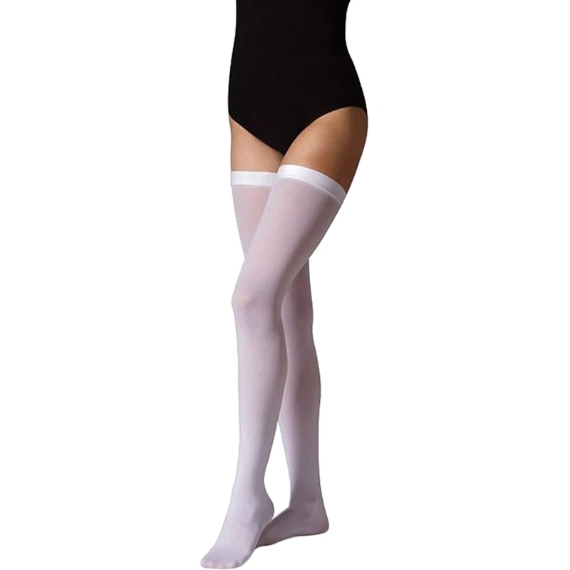 Чулки компрессионные B.Well JW-214 размер 1, White (Градуированная компрессия, анатомический крой)