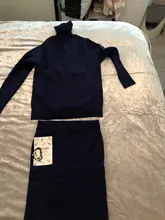 Skirt Suit Knitting MVGIRLRU Two-Piece Women's Sweater Costume