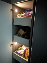 Include Battery LED Cabinet Hinge Night Light Sensor Light For Kitchen Living Room Bedroom