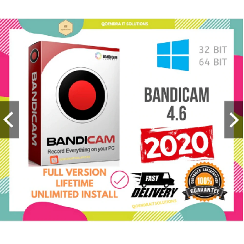 🔥Caliente🔥Bandicam-Grabadora de pantalla, 2020, fácil instalación, sin marca de agua, versión completa
