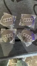 4 Uds 60mm negro gris para tapacubos centrales de coche conjunto de borde cubierta para insignia para Audi A3 A4 A5 A7 A8 Q3 Q5 Q7 TT S3 S4 8P 4B0601170