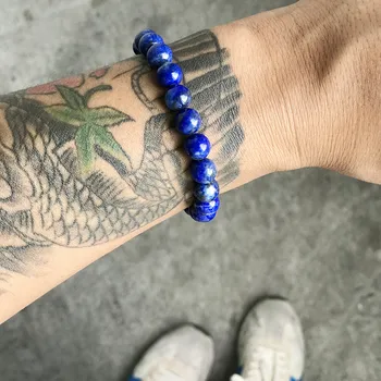 

Mcllroy Bracelet Men 8mm Tiger eyes Beads Charm Natural Stone Bracelet For Man Woman Toggle-Clasps Bracelet Homme Party Jewelry