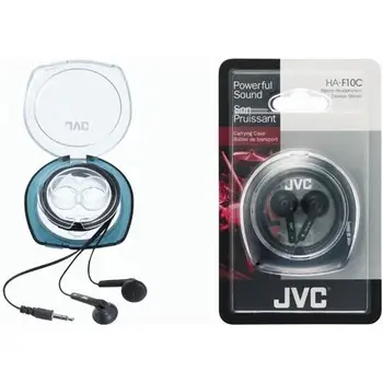 

Ear Bud Black Circumaural Headphone earphone cuffiaJVC6.35