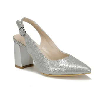 

FLO 91.313117DZ Silver Women Heels Shoes Polaris