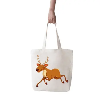 

Angemiel Bag Large Cute Deer Picture Shopping Beach Tote Bag