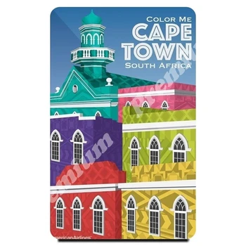 

South Africa souvenir magnet vintage tourist poster