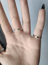 Punk Hip-Hop Cruz anillo de plata Chapado en Color Retro Cadena de dedo anillo de joyería ajustable regalo para Unisex anillo partido anillos