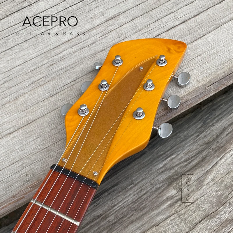 Electric Guitar Kit Alder Body 325 Tremolo 3 Pickups 20.75" Scale Length Chrome Hardware Gold Pickguard