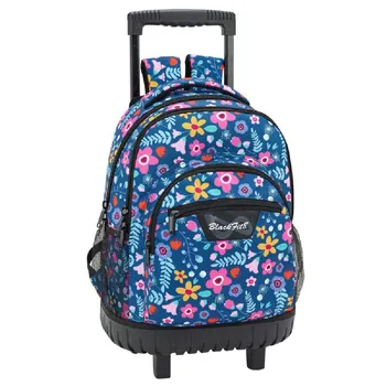 

BACKPACK BIG C/WHEELS COMPACT BLACKFIT8 FLOWERS