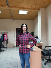 Plaid Shirt Outerwear Top Cotton Blouse Long-Sleeve Slim Female Autumn Winter And