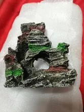 Ornament Aquarium-Accessories Fish-Tank-Decorations Cave Mountain-Hiding Resin Home