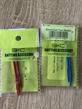 Tapiz de Punta curvada de aluminio, para zurcido agujas de tejer, artesanía de costura, aguja curvada de ojo grande, accesorios DIY, 2 uds.
