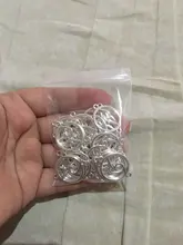 30 unids/lote 26mm x 20mm de chams antiguo Chapado en plata de la onda conector encantos suministros bricolaje accesorios de la joyería