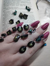 DIY espejo joyería cristal molde de resina epoxy amor geometría Luna variedad piedra preciosa colgante molde