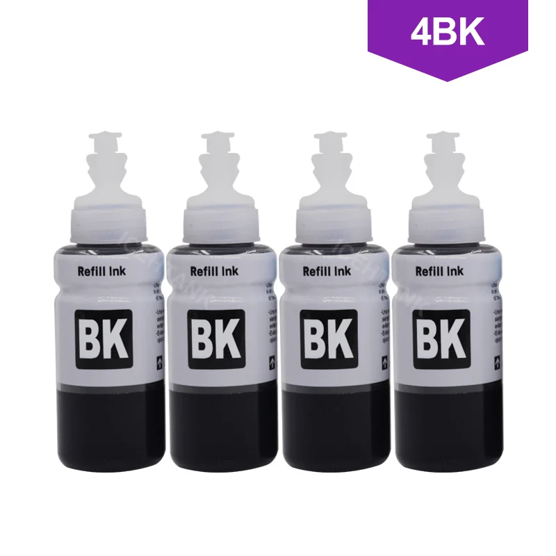 70ml-4BK ICEHTANK чернилами 70 мл краситель чернил Refill Наборы для Epson T6641 T6642 T6643 T6644 для EcoTank L1300 L850 L3050 L3060 L3070 L364 L382 - Цвет: 70ml-4BK