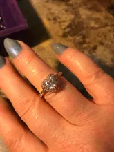 Anillos de boda con forma de corazón y cristal para mujer, sortijas de compromiso de oro rosa para mujer, joyería, accesorios para regalos de fiesta