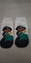 Calcetines de princesa de Disney para mujer, calcetín de dibujos animados, tobilleros, calcetines de algodón para chicas, niños y adultos