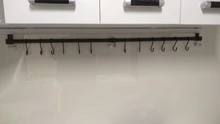 Soporte de herramientas de despensa de aluminio, barra única, almacenamiento fácil, tira de estante de cuchillos para cocina, herramienta de utensilios, ganchos de secado solar