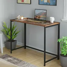 Strona główna stół biurowy biurko komputerowe składany drewniany komputer PC Laptop Study Work Desk Fashion Workstation tanie tanio CN (pochodzenie) biurko na komputer Meble komercyjne Meble szkolne