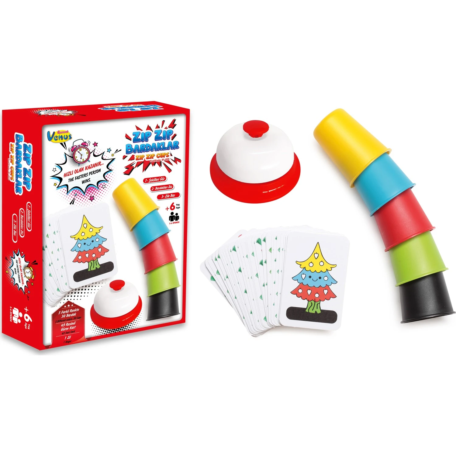 Quick Cups Cards Game Classic Card Games Speed Cups Family And Children  Board Games Indoor Games With English Instructions - Board Game - AliExpress