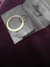 Huitan-Anillos finos minimalistas para mujer, sortija de boda brillante de circón cúbico, alta calidad, versátil, 2020