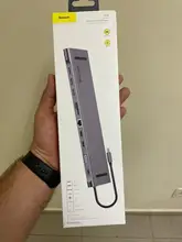 Baseus HUB tipo C con USB a 3,0 USB compatible con HDMI RJ45 HUB USB para MacBook Pro Splitter USB Multi 11 puertos tipo C HUB USB-C HUB