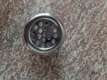 Bathroom Basin Sink Overflow Ring Six-foot Round Insert Chrome Hole Cover Cap