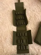 Bolsa de carcasa de munición táctica, 25 balas, calibre 12, riñonera Molle, soporte para pistola de tiro, Cartucho para Rifle, accesorios de caza