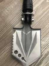 Multifuncional Mini jardín plegable portátil de acero inoxidable pala jardín vegetales para plantar cavando pala hacha al aire