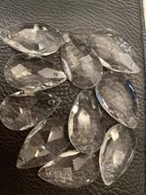 Pendant Jewelry Chandelier Suncatcher-Spacer Crystal-Prism Glass Faceted Clear Tear DIY